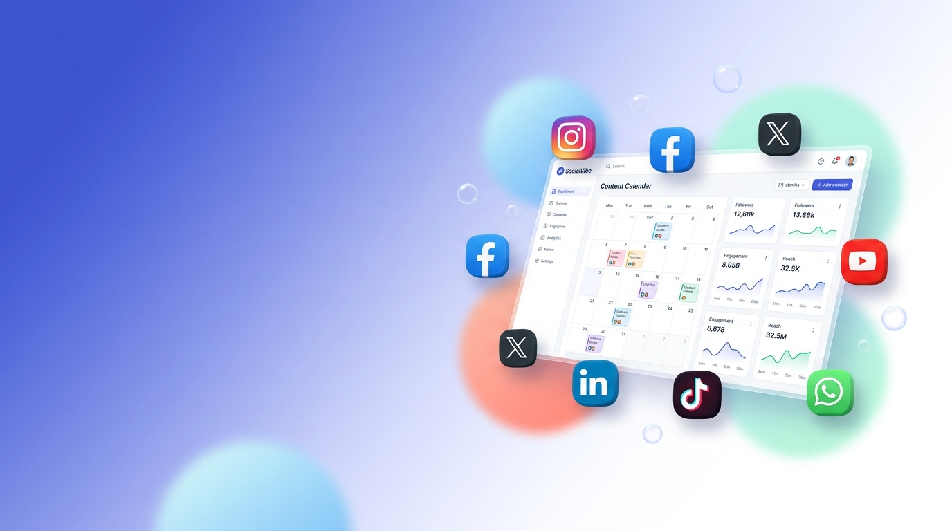 Social media automation banner